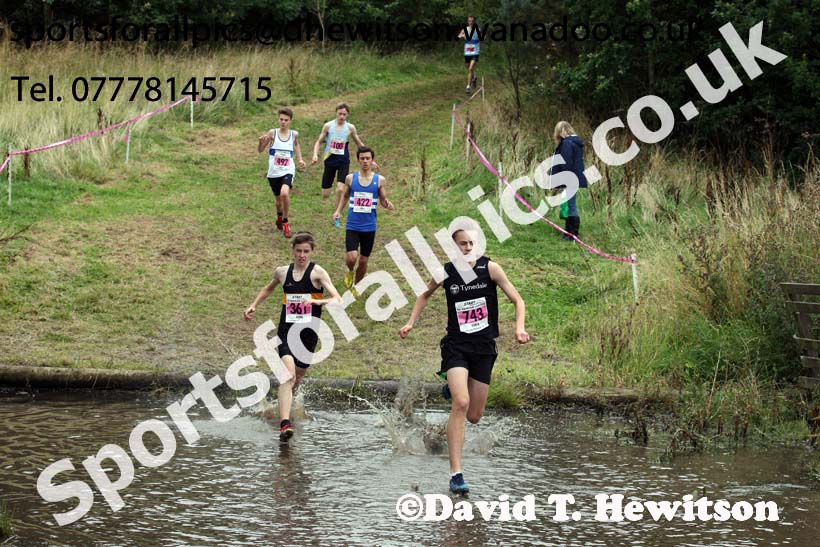 Boys under-15s, Start Fitness North Eastern Harrier League, Tanfield, County Durham. Photo: David T. Hewitson/Sports for All Pics